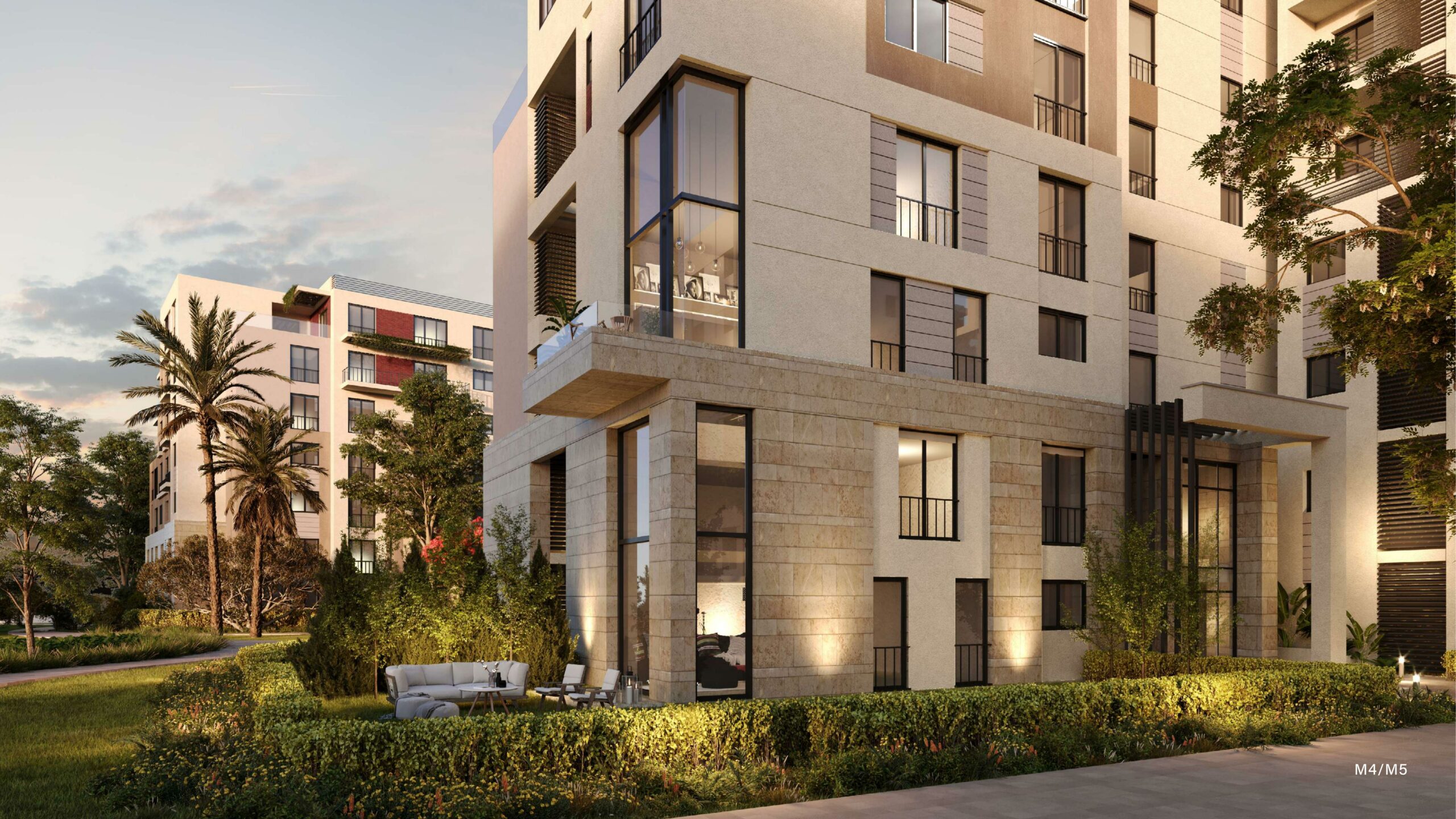 شقة للبيع في ديستريكت 5 غرفتين في جنوب القاهره الجديده من مراكز للتطوير العقاري