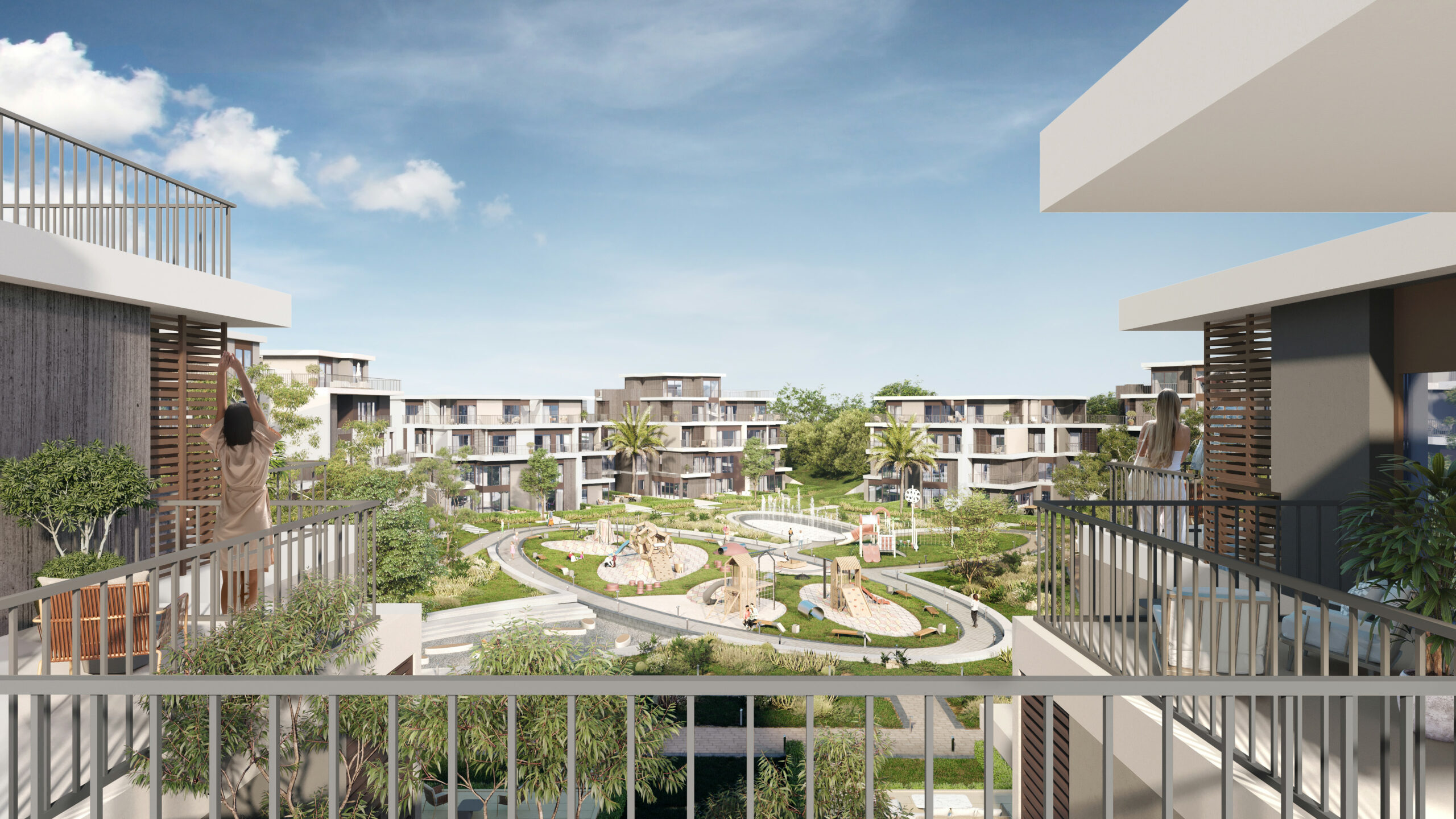 بينت هاوس للبيع في سولانا ٤ غرف في الشيخ زايد الجديدة من اورا للتطوير العقاري