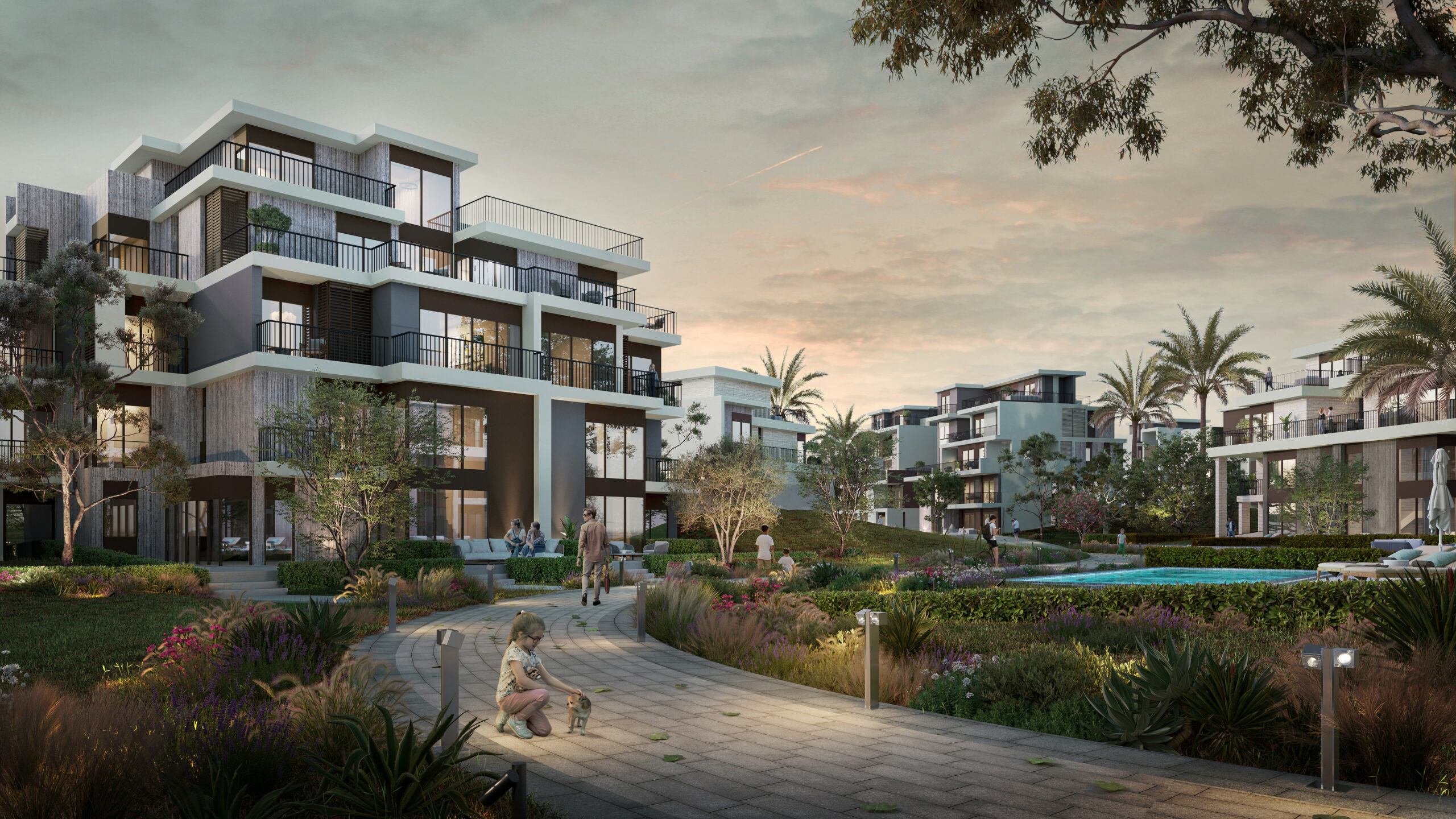 بينت هاوس للبيع في سولانا ٤ غرف في الشيخ زايد الجديدة من اورا للتطوير العقاري